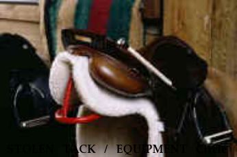 STOLEN TACK / EQUIPMENT Circle Y 14-inch Saddle, J&L 14- inch barrel saddle - RECOVERED Near Atkins, AR, 72823